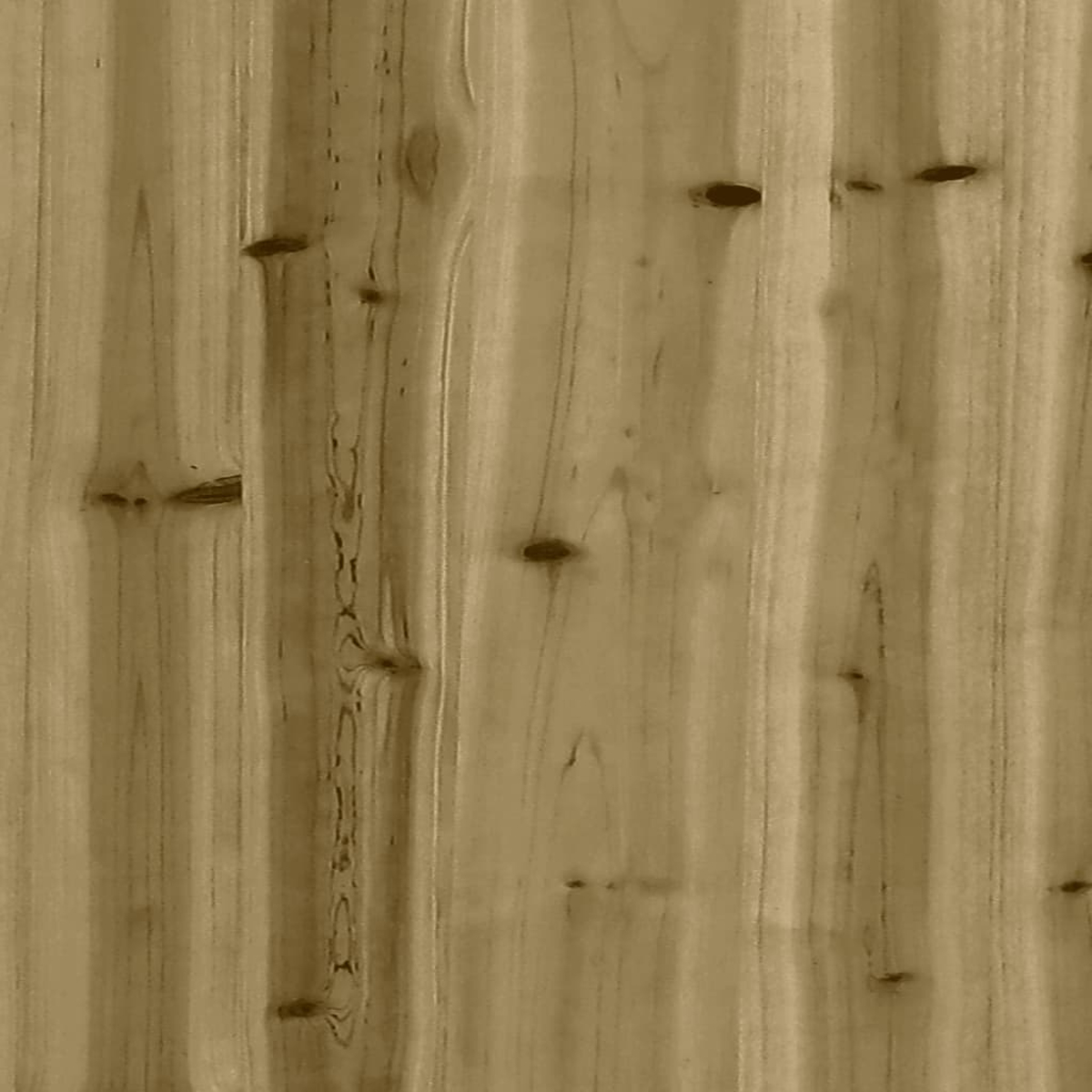 Vertikale Holzpaneelstruktur. Hellbraune Farbe mit sichtbarer Holzmaserung und Knoten.