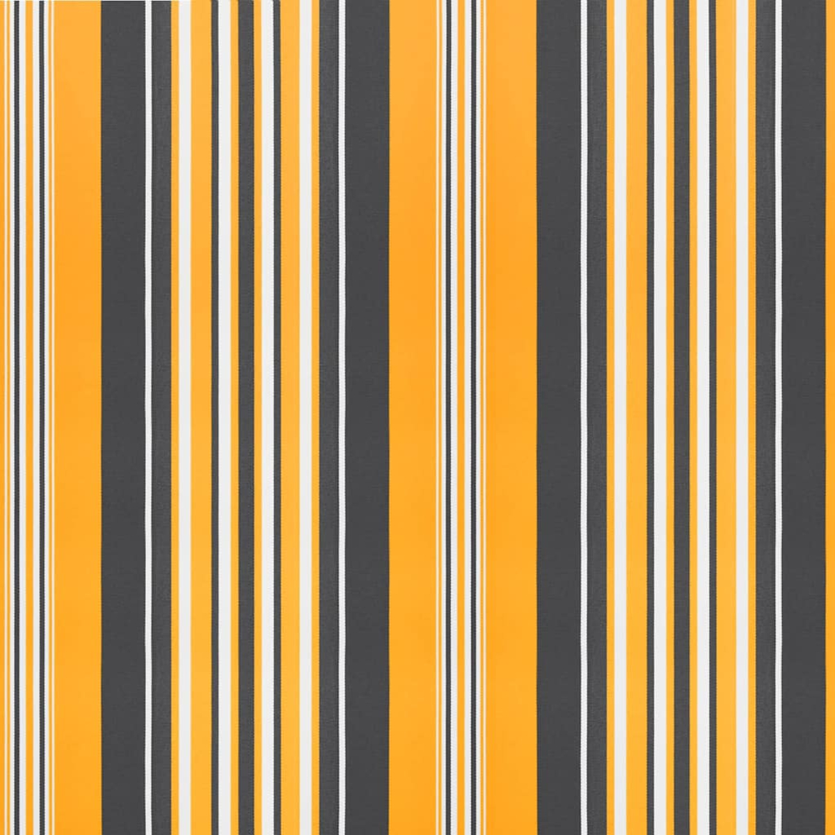 Vertikales Streifenmuster. Abwechselnde Bänder in Orange, Anthrazitgrau und Weiß. Das Design ist ein sich wiederholendes Muster ohne erkennbaren Vordergrund.