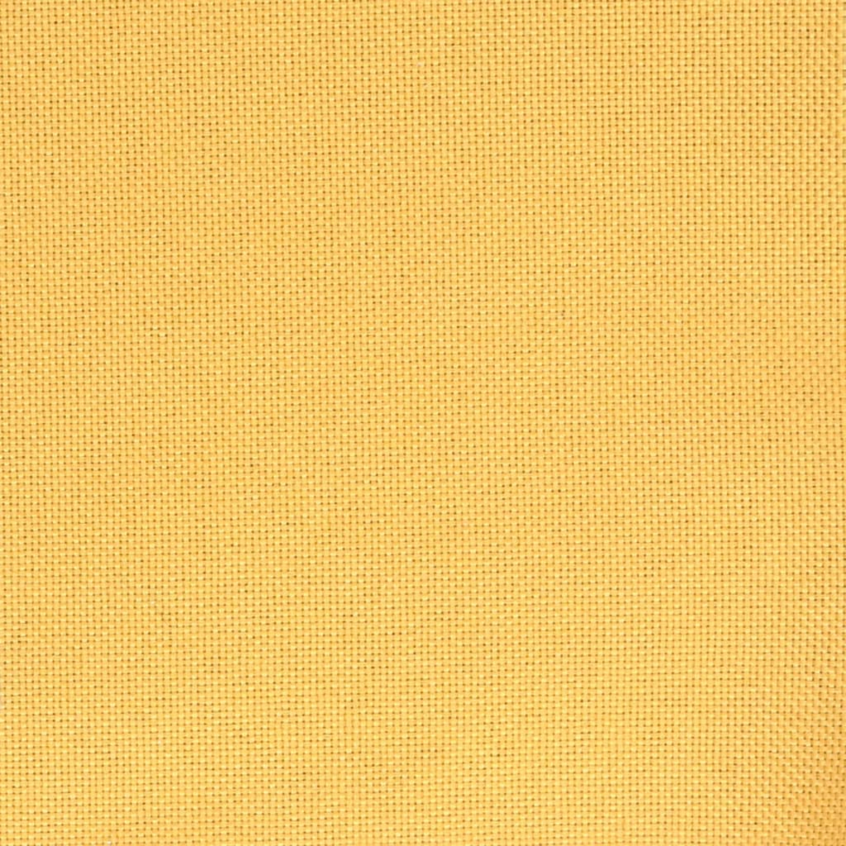 Primer plano de una tela de lona amarilla. El tejido es visible, creando una superficie texturizada con un color cálido constante.