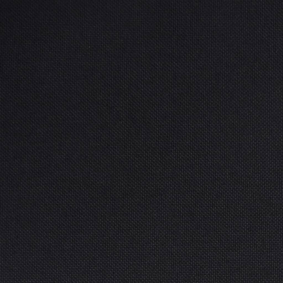 Nahaufnahme eines dunklen, strukturierten Stoffes. Der Stoff hat ein feines, gewebtes Muster. Die Farbe ist tiefschwarz.