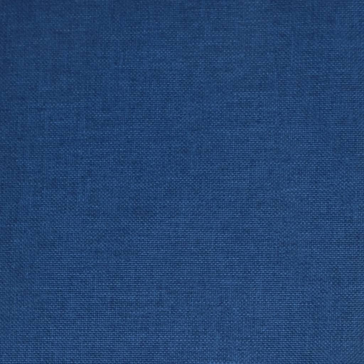 Primer plano de una tela azul oscuro y texturizada. La tela tiene un patrón tejido. El color es un tono azul sólido y profundo.