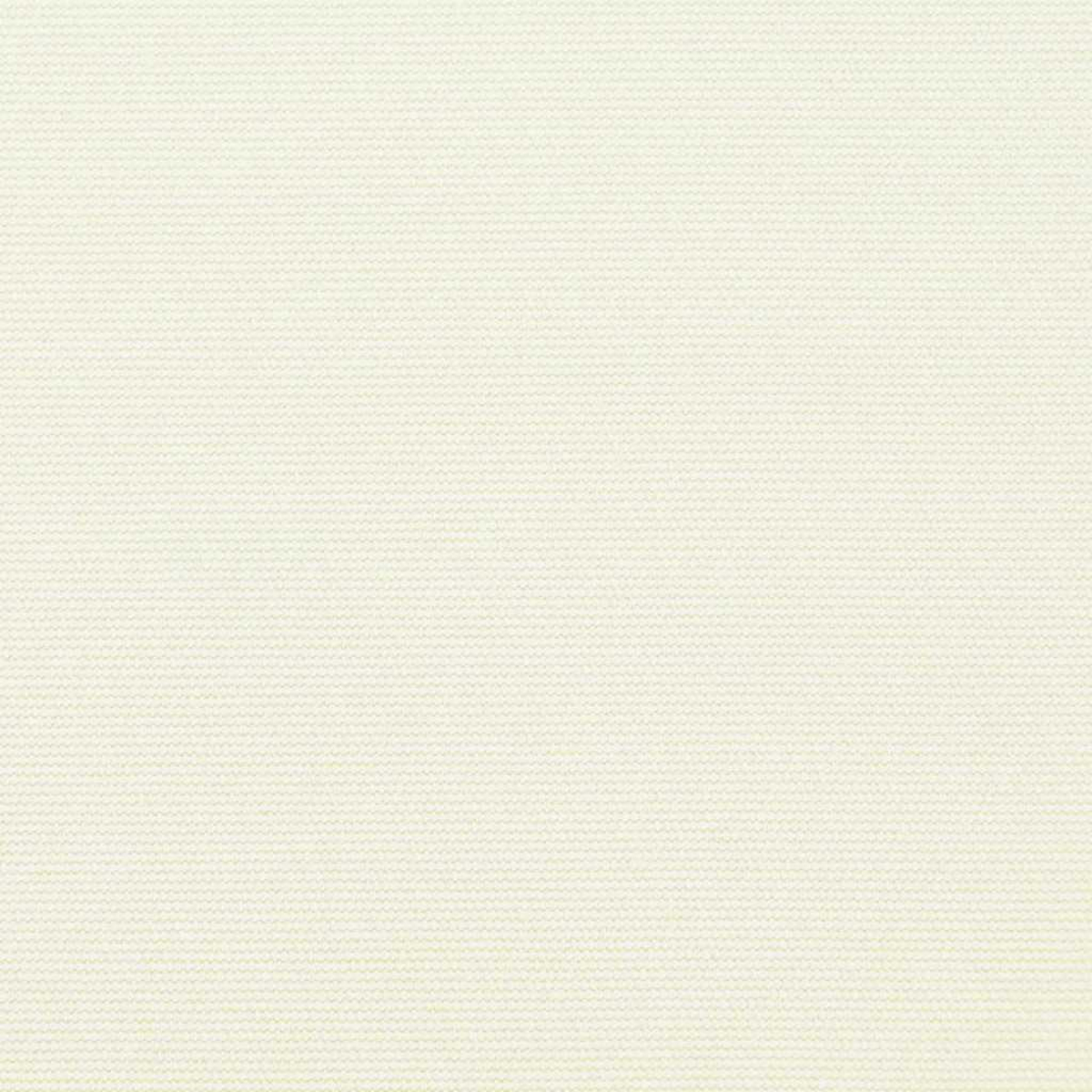 Nahaufnahme eines cremefarbenen gewebten Stoffes. Die Textur ist sichtbar, zeigt horizontale und vertikale Fäden und erzeugt ein subtiles Muster.
