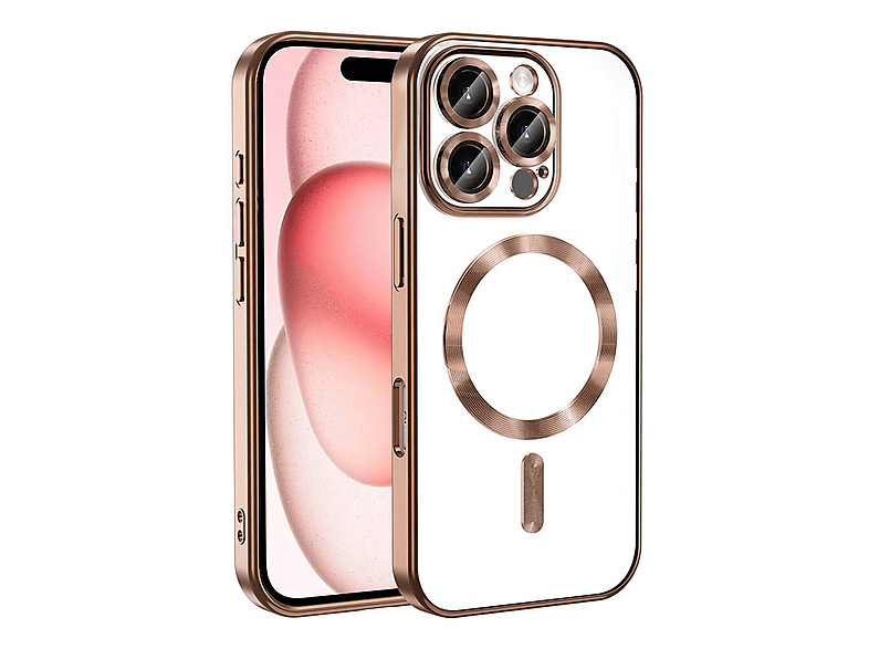 GPACK iPhone 16 Pro Max Uyumlu Demre M-Safe Şarj Özellikli Telefon Kılıfı Kahverengi