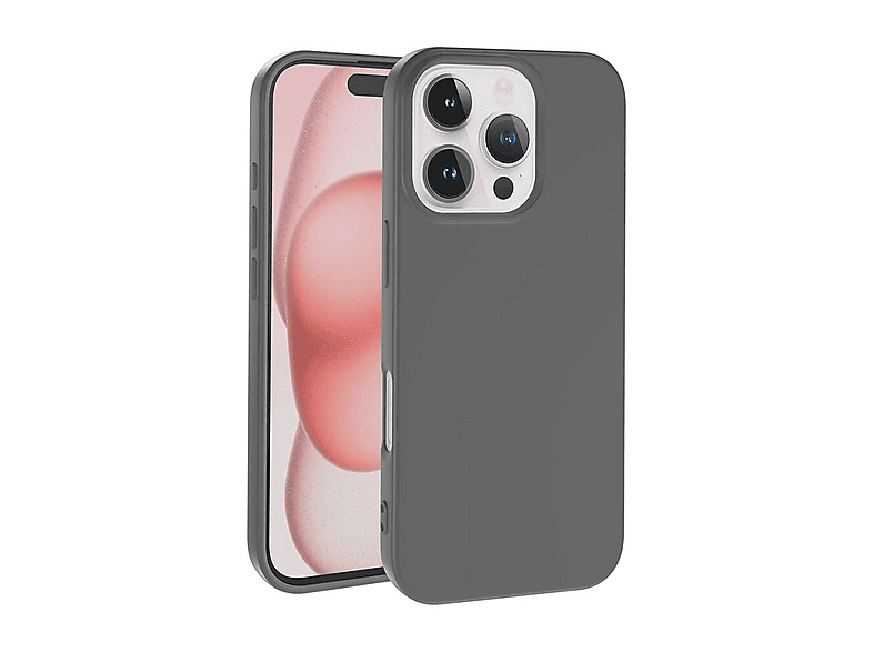 GPACK iPhone 16 Pro Uyumlu Lansman Silikon İçi Kadife Telefon Kılıfı Gri