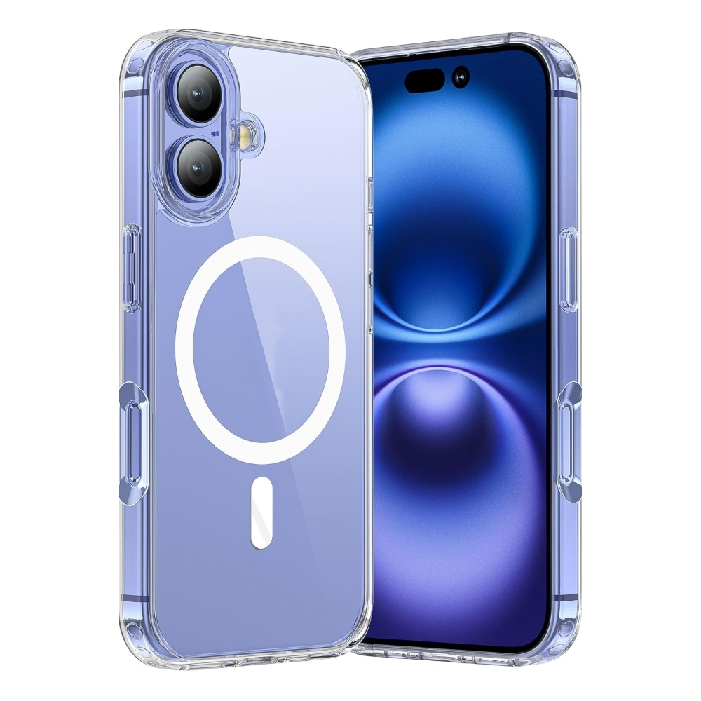 GPACK iPhone 16 Plus Uyumlu M-Safe Şarj Özellikli MPL Sert Mika Telefon Kılıfı Şeffaf