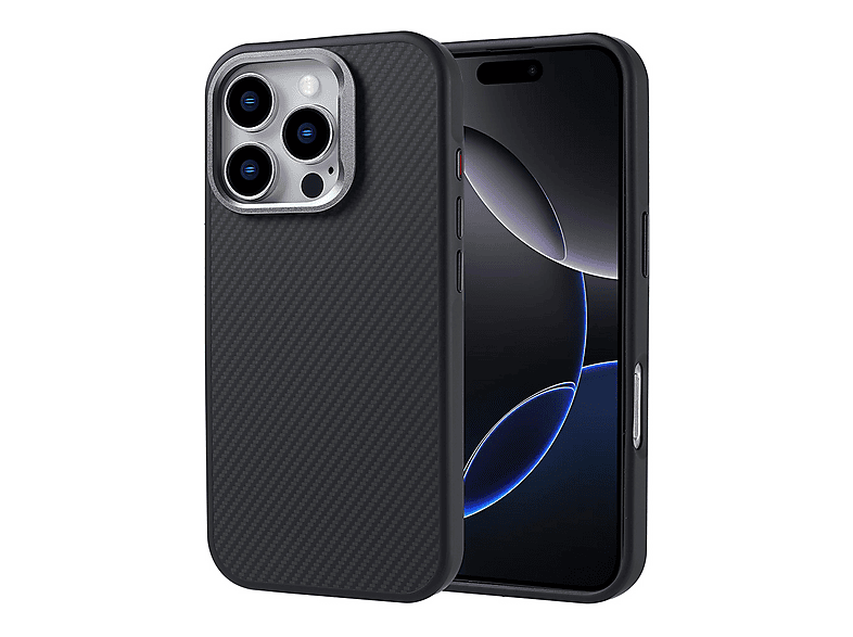 GPACK iPhone 16 Pro Uyumlu Troy M-Safe Şarj Özellikli Telefon Kılıfı Siyah