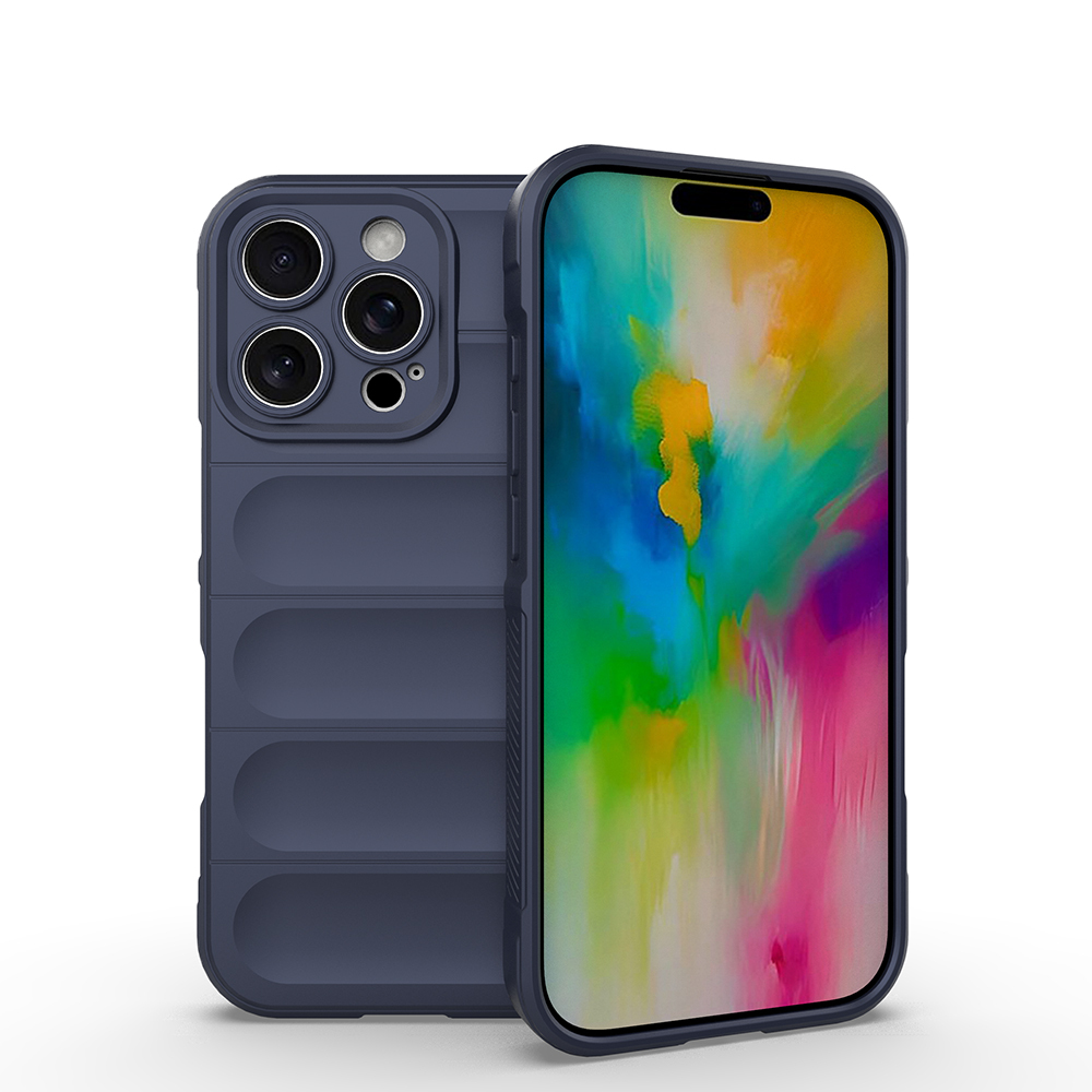 GPACK iPhone 16 Pro Max Uyumlu Etnik Optimum Silikon Telefon Kılıfı Lacivert
