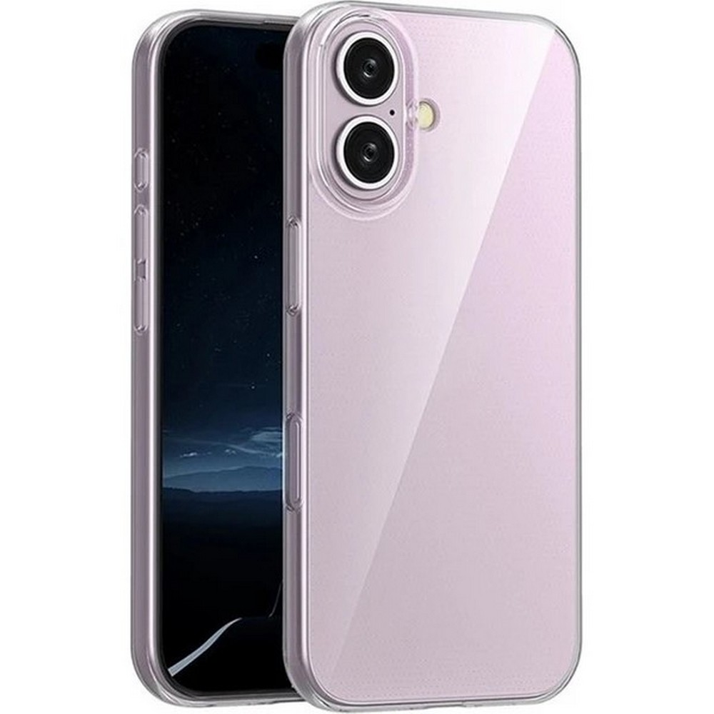 GPACK iPhone 16 Uyumlu Süper Silikon Kamera Korumalı Telefon Kılıfı Renksiz