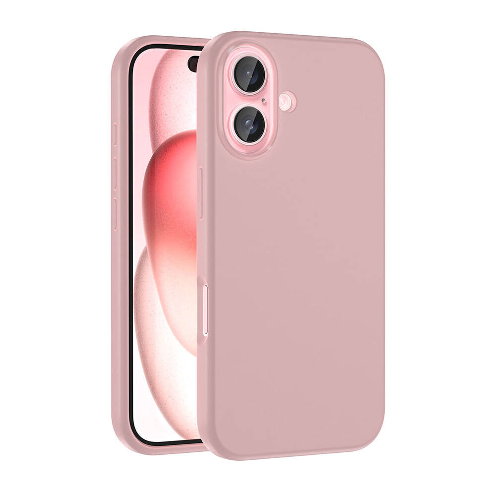 GPACK iPhone 16 Uyumlu Kivi Silinebilir M-Safe Şarj Özellikli Telefon Kılıfı Rose Gold
