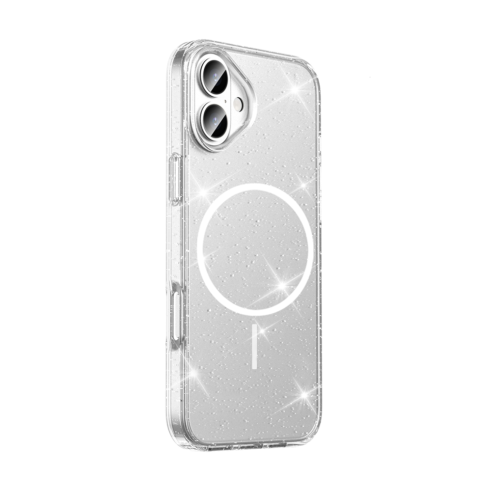 GPACK iPhone 16 Uyumlu Maris M-Safe Şarj Özellikli Telefon Kılıfı Şeffaf