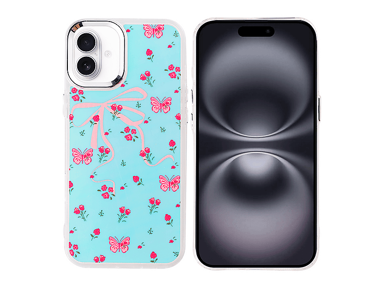 GPACK iPhone 16 Plus Uyumlu Hadra Figürlü Telefon Kılıfı Pembe