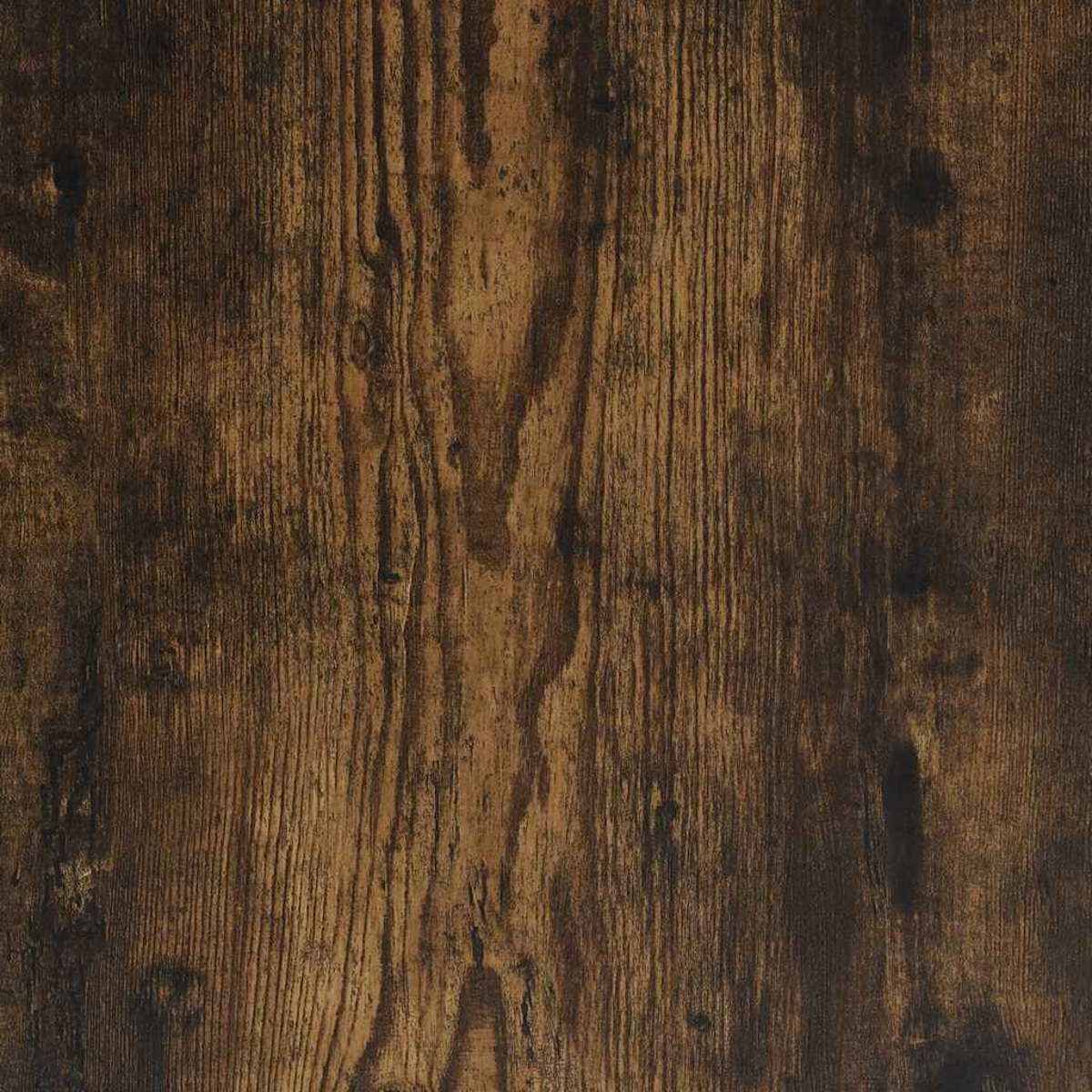 Nahaufnahme von dunkelbraunem Holzmaser. Vertikale Linien und Schattierungen erzeugen ein strukturiertes, natürliches Muster.