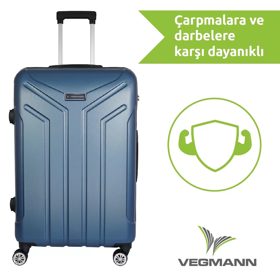 VEGMANN Vela ABS Orta Boy Valiz Mavi