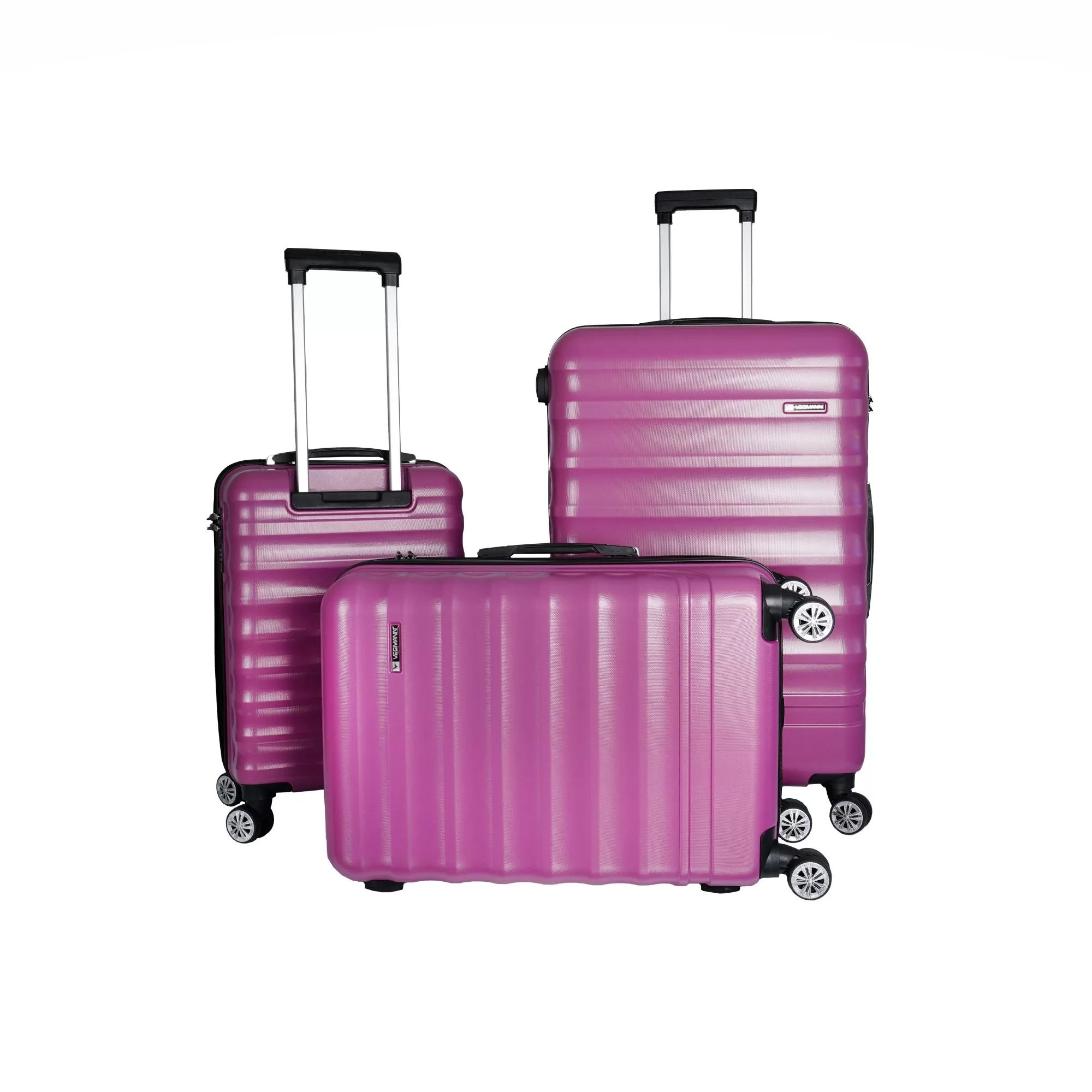 VEGMANN Delphin ABS 3'lü Valiz Seti Violet