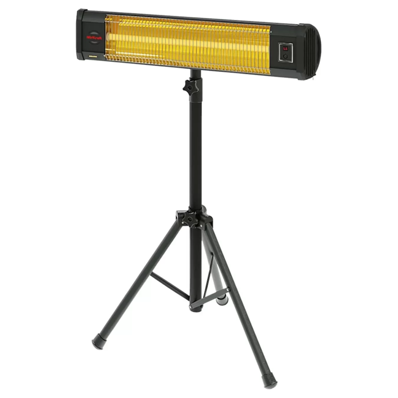 MIRKRAFT Grade Tripod Ayaklı Uzaktan Kumandalı Karbon 2500 W Elektrikli Isıtıcı Siyah
