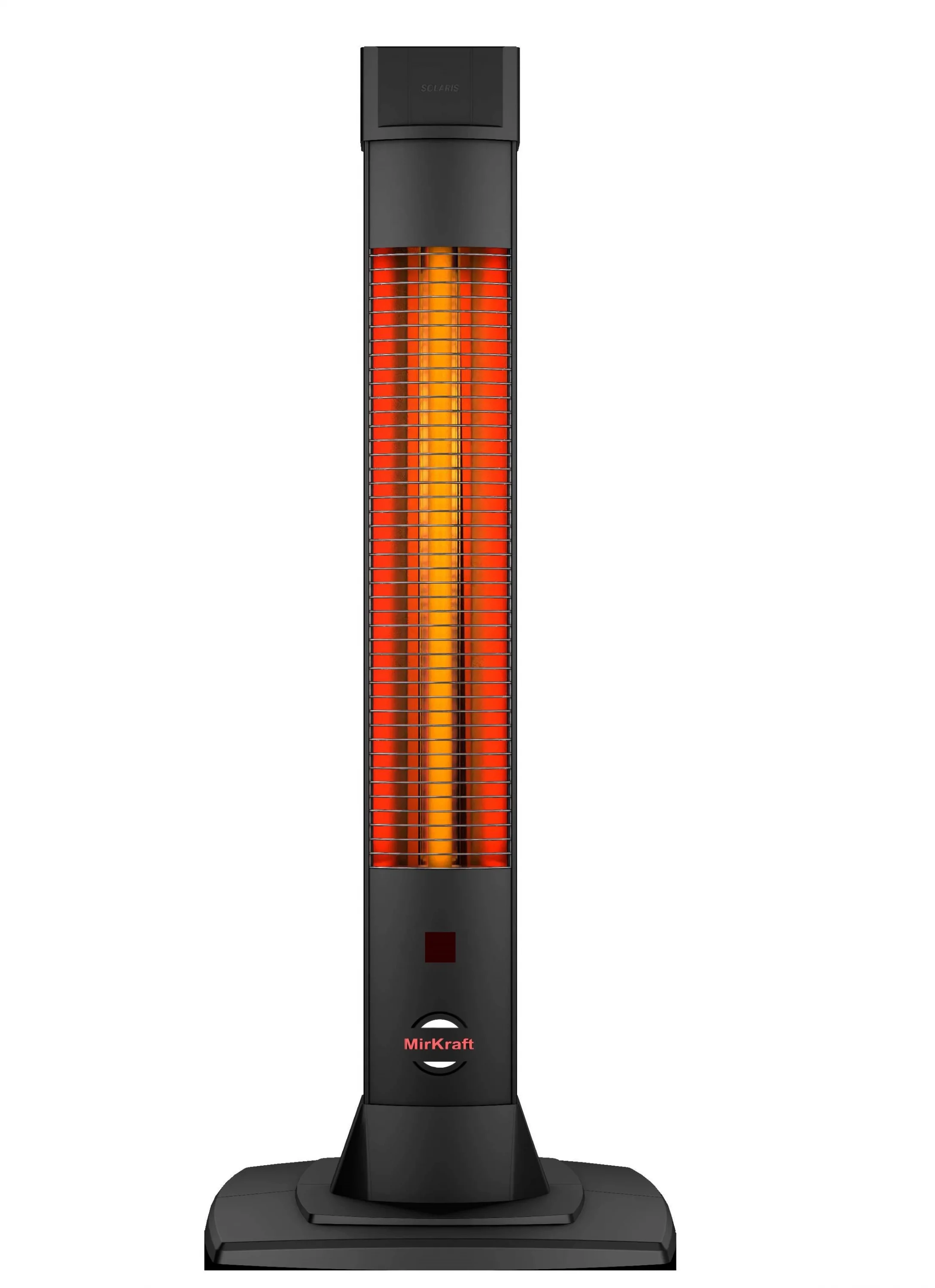 MIRKRAFT Solaris Uzaktan Kumandalı Karbon 2200 W Infrared Isıtıcı Siyah