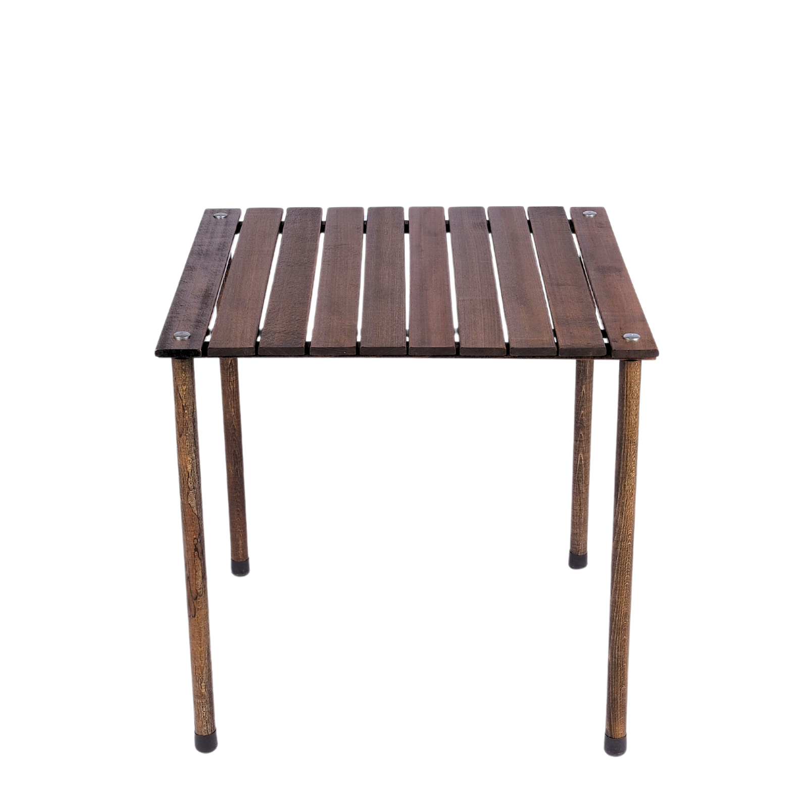 BAG THE JOY Ahşap 60x60x55 Antrasit Katlanır Çantalı Kamp Masa Sandalye Seti Haki