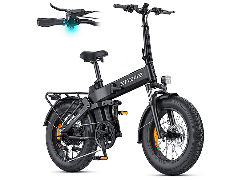 ENGWE ENGINE PRO 3.0 Boost Kompakt-/Faltrad (Laufradgröße: 20 Zoll, Unisex-Rad, Schwarz)