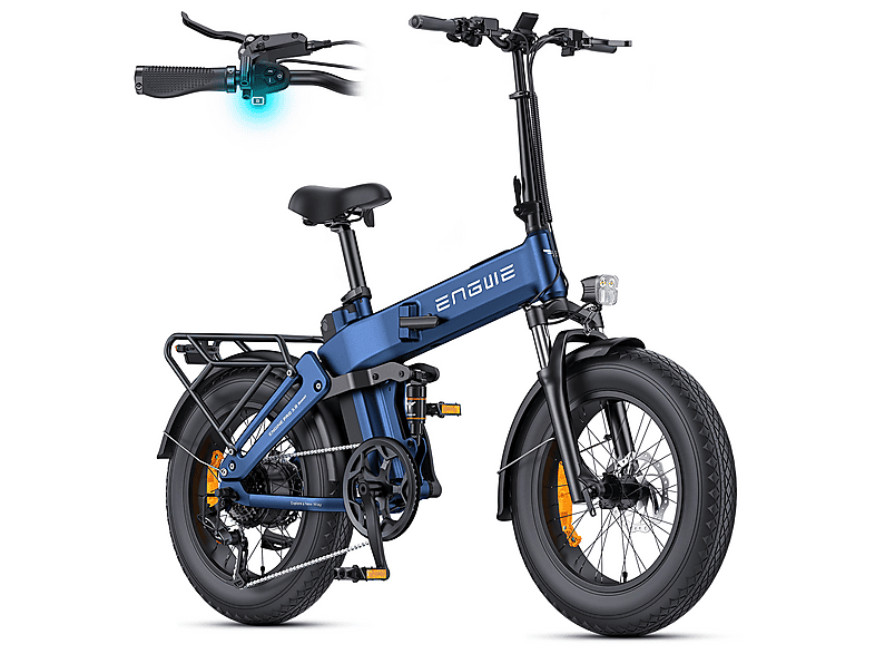 ENGWE ENGINE PRO 3.0 Boost Kompakt-/Faltrad (Laufradgröße: 20 Zoll, Unisex-Rad, Blau)