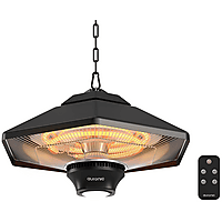 MediaMarkt AURONIC AU3480 - Hangend - 2000W - Infrarood Verwarming Terrasverwarmer Zwart aanbieding