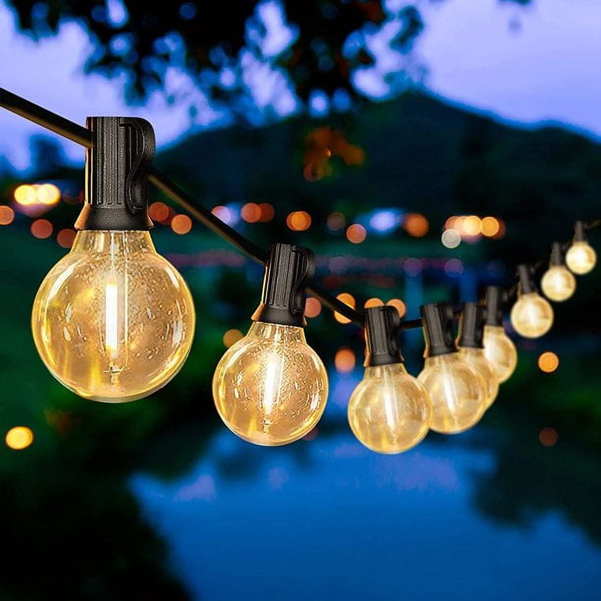 CRRYNUO 220V Retro-Dekoration-220V-15M 25 Lichter Lichterkette
