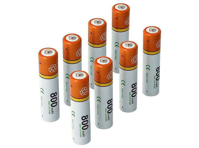 Vhbw 3x Ersatzakkus Für Binatone MD2600 Schnurloses Festnetztelefon – 800 MAh, 2,4 V, NiMH