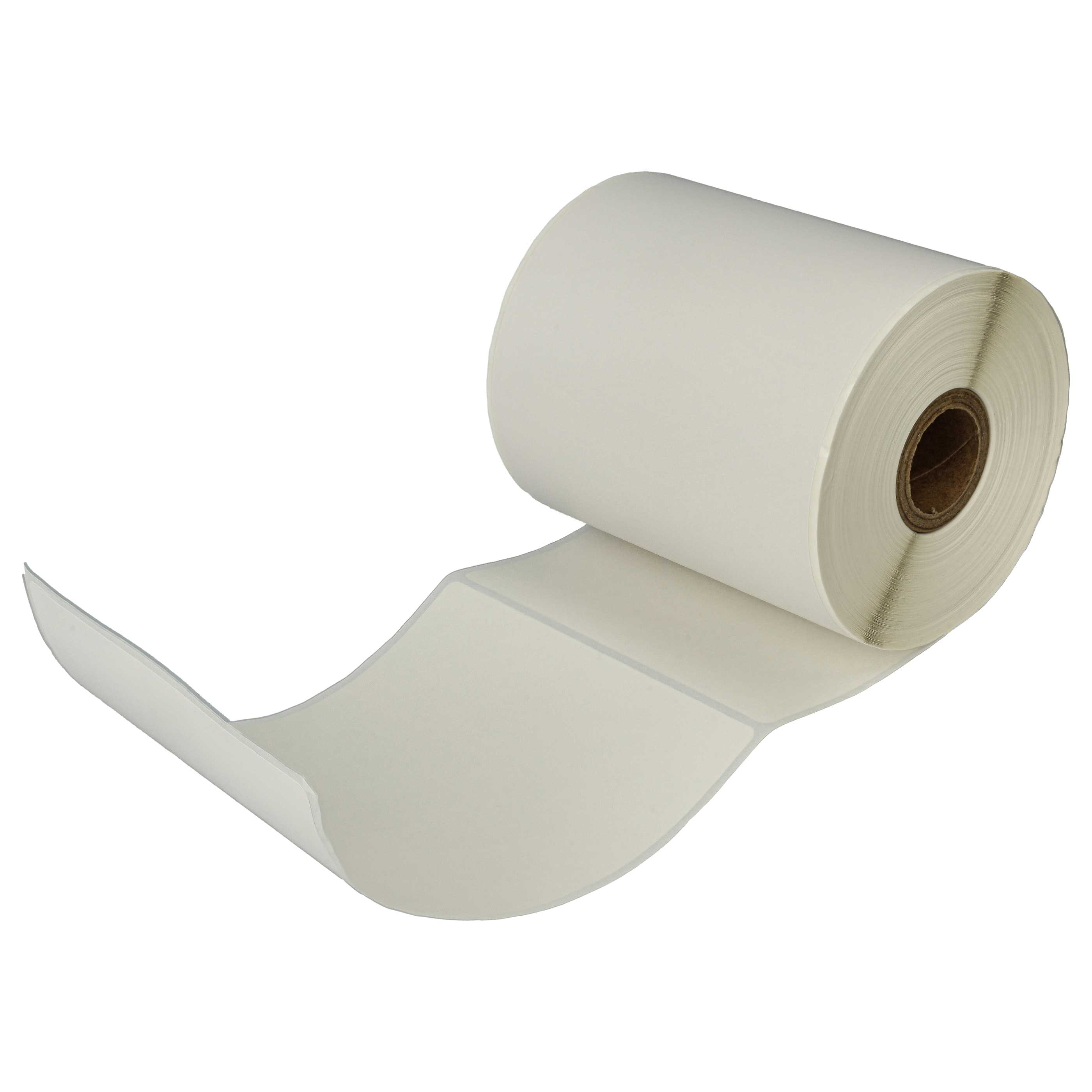 Eine Rolle weißes Thermopapier mit braunem Kern. Das Papier ist teilweise abgerollt, mit weißem Hintergrund.
