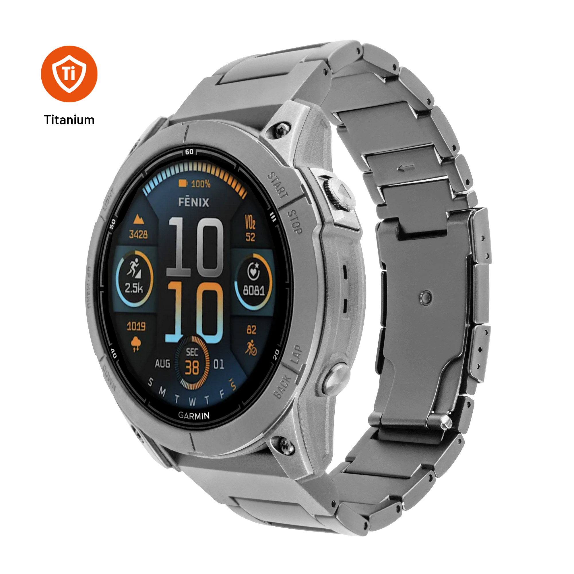 FIXED Titanium Strap, Armband, Garmin, QuickFit 26 mm, Titan