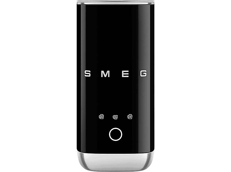 SMEG MFF02BLEU Milchaufschäumer, schwarz, 500 Watt, 180 ml