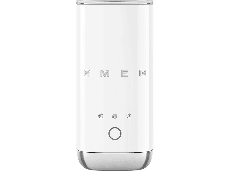 SMEG MFF02WHEU Milchaufschäumer, weiß, 500 Watt, 180 ml