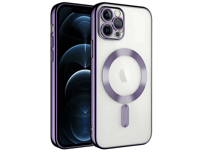 GPACK iPhone 14 Pro Uyumlu Demre M-Safe Şarj Özellikli Telefon Kılıfı Mor