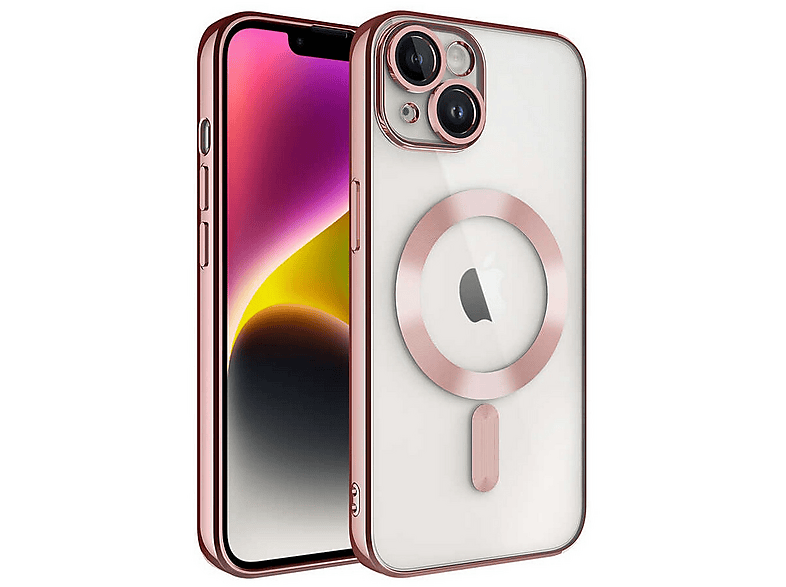 GPACK iPhone 14 Uyumlu Demre M-Safe Şarj Özellikli Telefon Kılıfı Bronz