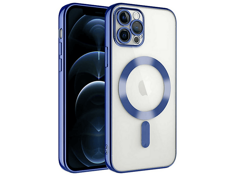 GPACK iPhone 13 Pro Uyumlu Demre M-Safe Şarj Özellikli Telefon Kılıfı Sierra Mavi