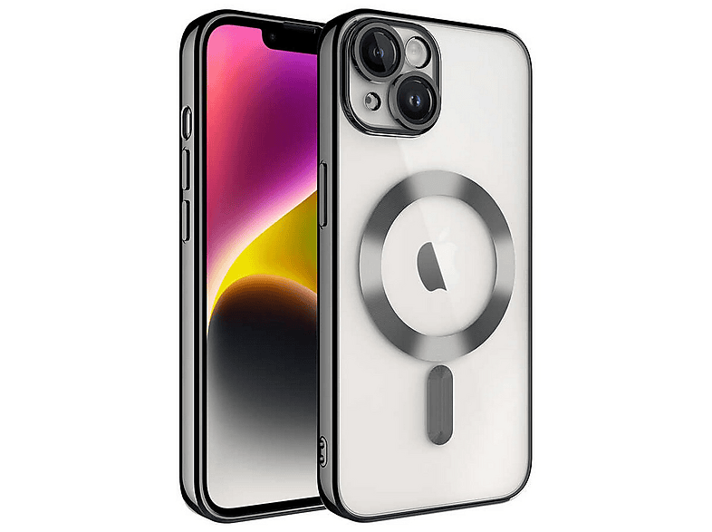 GPACK iPhone 14 Uyumlu Demre M-Safe Şarj Özellikli Telefon Kılıfı Siyah