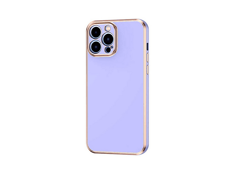 GPACK iPhone 13 Pro Max Uyumlu Bark Parlak Silikon Telefon Kılıfı Mor