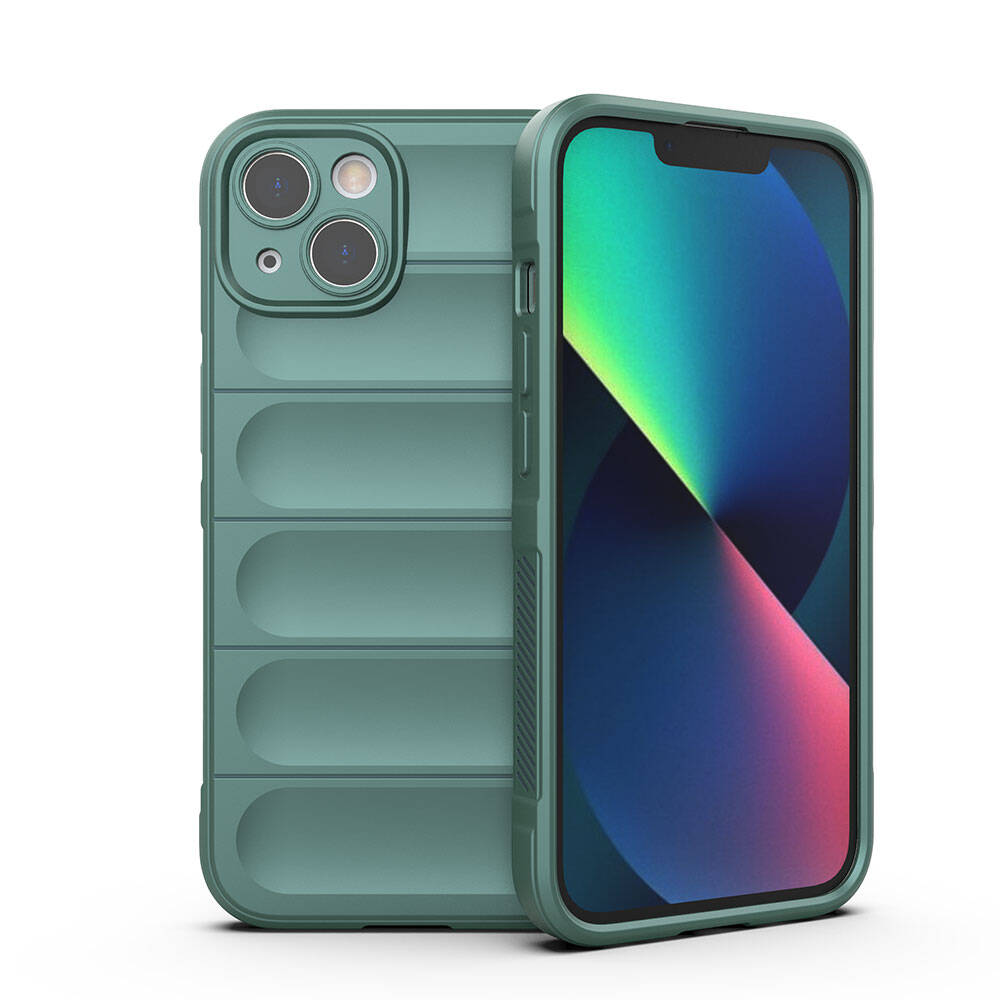 GPACK iPhone 13 Uyumlu Etnik Optimum Silikon Telefon Kılıfı Yeşil