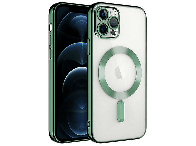 GPACK iPhone 11 Pro Max Uyumlu Demre M-Safe Şarj Özellikli Telefon Kılıfı Koyu Yeşil