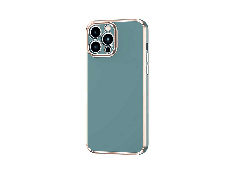GPACK iPhone 12 Pro Uyumlu Bark Parlak Silikon Telefon Kılıfı Koyu Yeşil