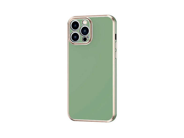 GPACK iPhone 13 Pro Max Uyumlu Bark Parlak Silikon Telefon Kılıfı Yeşil