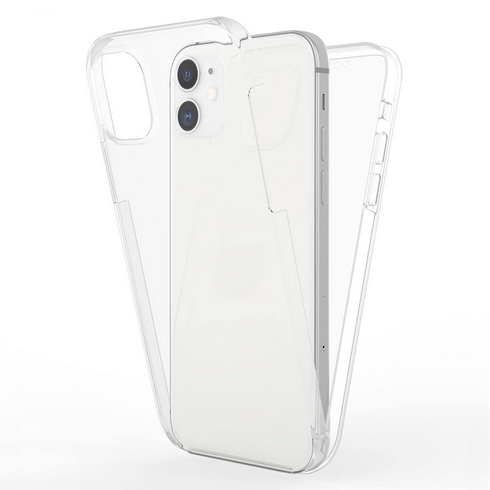 GPACK iPhone 11 Uyumlu Ön Arka Silikon Telefon Kılıfı Şeffaf