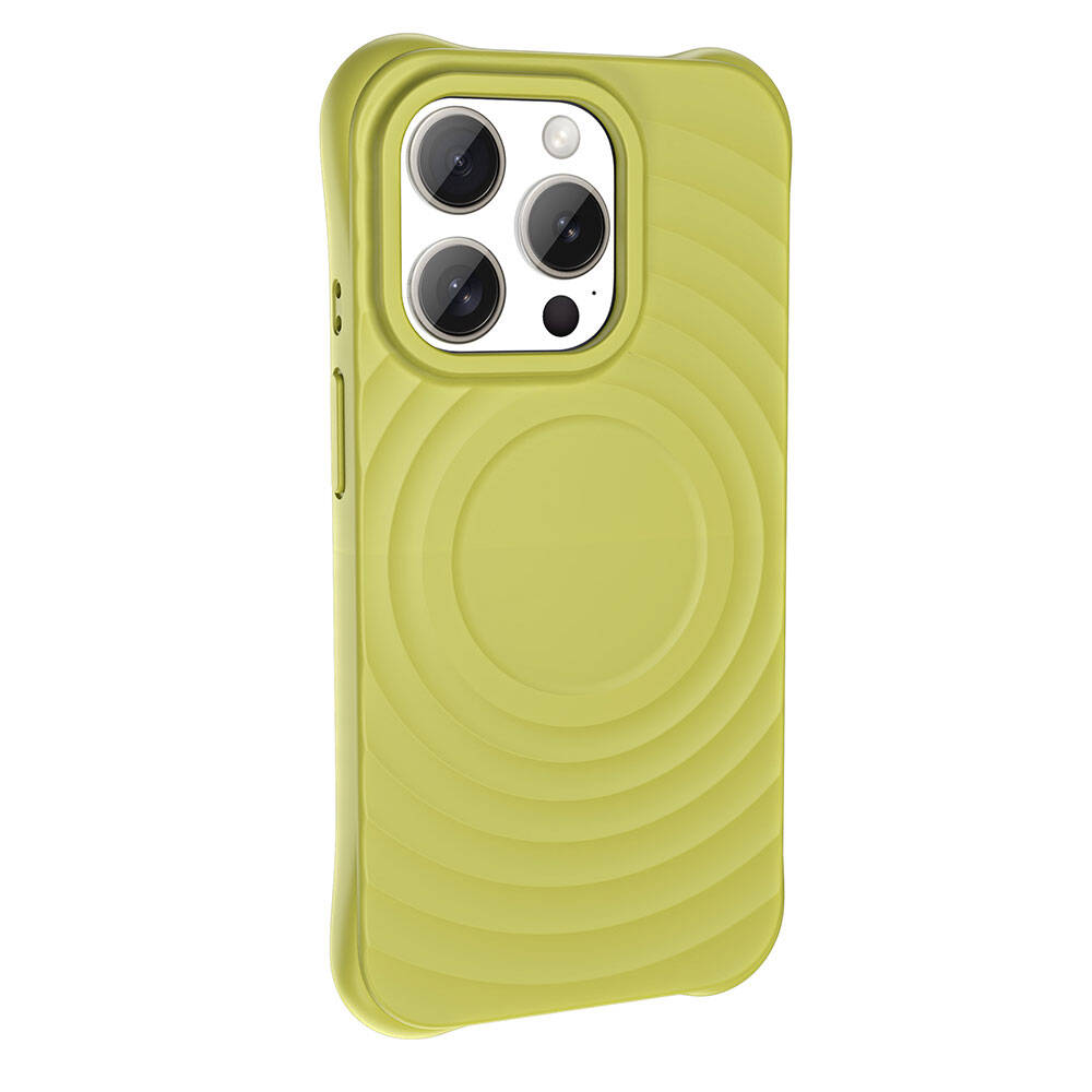 GPACK iPhone 15 Pro Max Uyumlu Hepi M-Safe Şarj Özellikli Telefon Kılıfı Yeşil