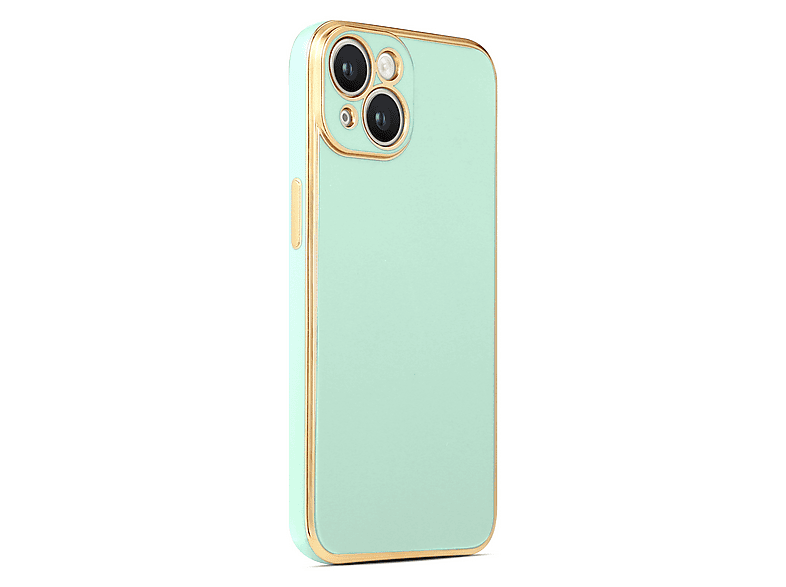 GPACK iPhone 14 Uyumlu Bark Parlak Silikon Telefon Kılıfı Yeşil
