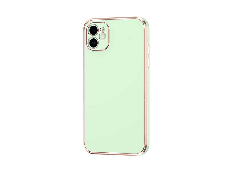 GPACK iPhone 12 Uyumlu Bark Parlak Silikon Telefon Kılıfı Yeşil