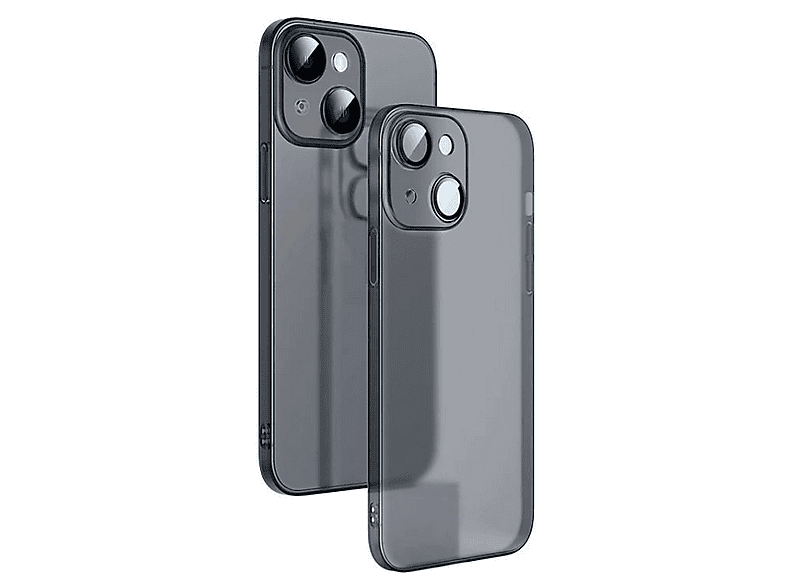 GPACK iPhone 14 Plus Uyumlu Kamera Korumalı Alp Silikon Telefon Kılıfı Siyah