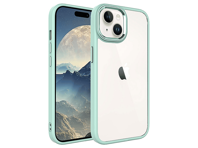 GPACK iPhone 15 Uyumlu Krom Kapak Telefon Kılıfı Yeşil