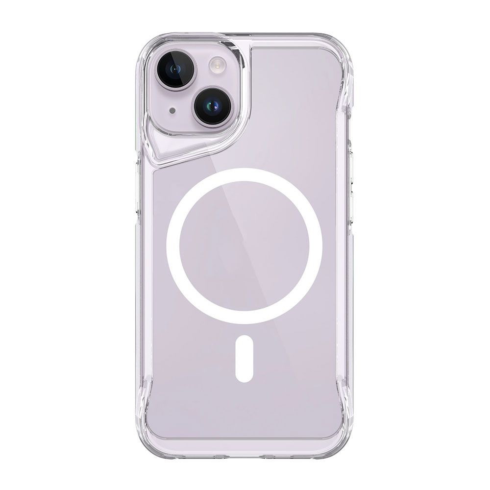 GPACK iPhone 13 Uyumlu T-Max M-Safe Şarj Özellikli Sert Kapak Telefon Kılıfı Şeffaf