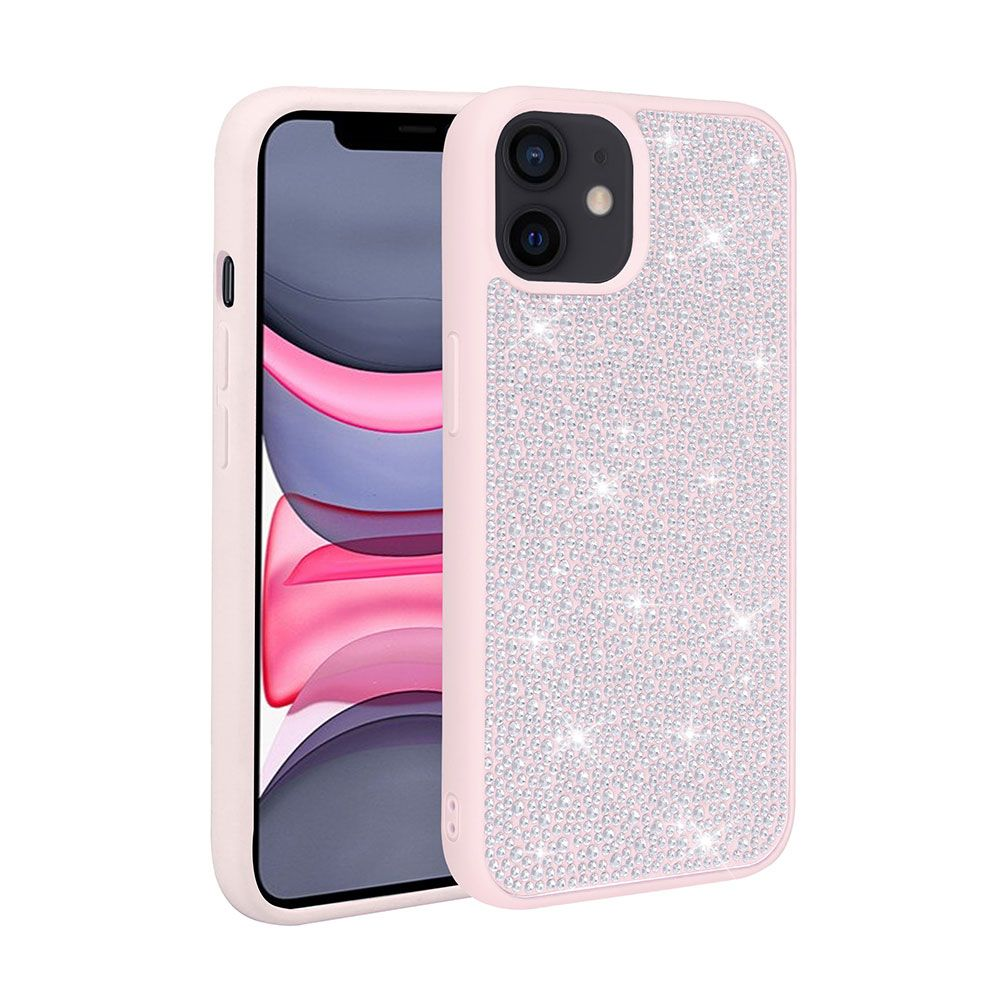 GPACK iPhone 11 Uyumlu Ston Silikon Telefon Kılıfı Pembe
