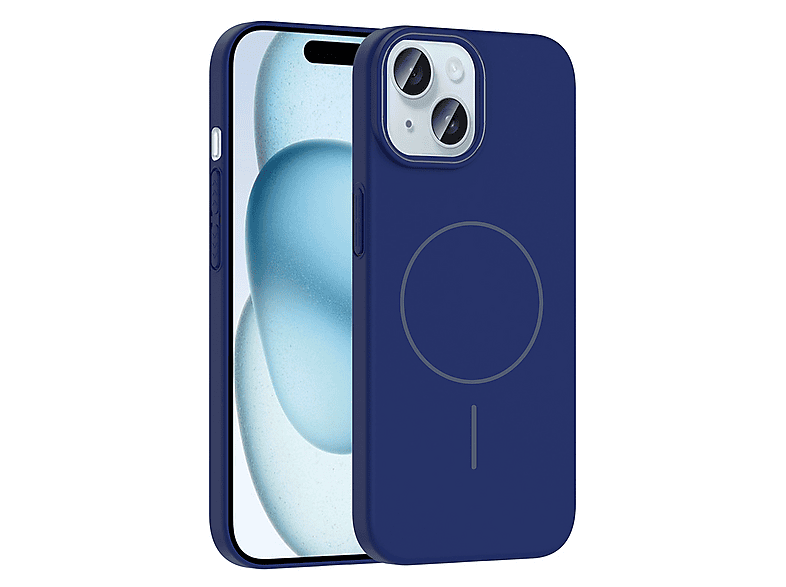 GPACK iPhone 15 Uyumlu Ruby M-Safe Şarj Özellikli Telefon Kılıfı Lacivert