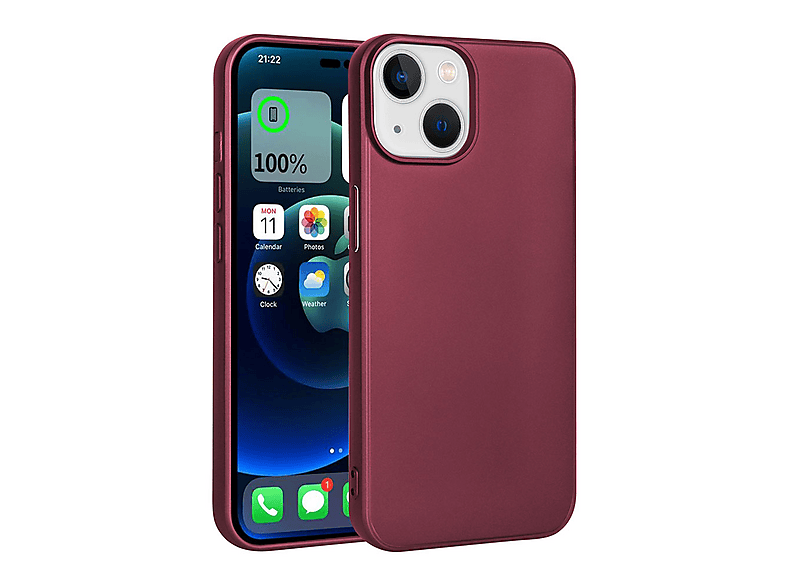 GPACK iPhone 15 Uyumlu Premier Silikon Telefon Kılıfı Mürdüm