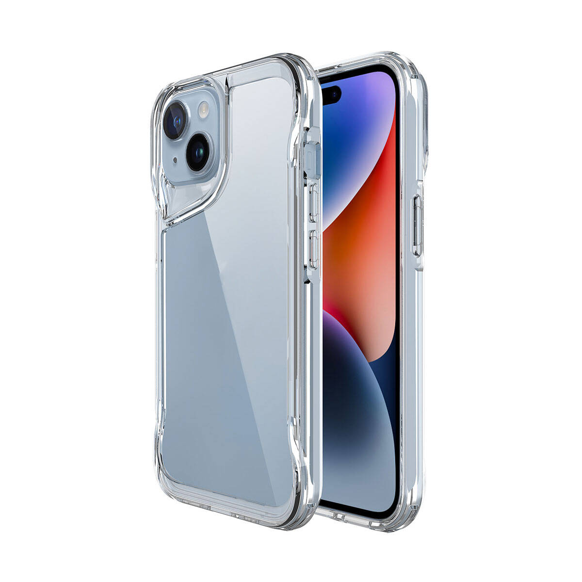 GPACK iPhone 15 Plus Uyumlu Tmax Sert Kapak Telefon Kılıfı Renksiz